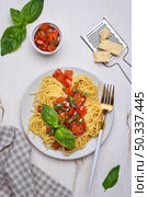flat lay local food meal assortment. Стоковое фото, агентство Ingram Publishing / Фотобанк Лори