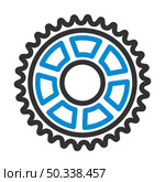 Bike Gear Star Icon. Editable Bold Outline With Color Fill Design. Vector Illustration. Стоковая иллюстрация, агентство Ingram Publishing / Фотобанк Лори