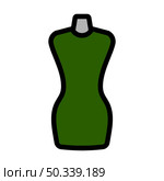 Tailor Mannequin Icon. Editable Bold Outline With Color Fill Design. Vector Illustration. Стоковая иллюстрация, агентство Ingram Publishing / Фотобанк Лори