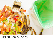 arrangement leftover wasted food bin. Стоковое фото, агентство Ingram Publishing / Фотобанк Лори