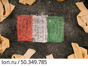 italian flag pasta. Стоковое фото, агентство Ingram Publishing / Фотобанк Лори