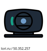 Webcam Icon. Editable Bold Outline With Color Fill Design. Vector Illustration. Стоковая иллюстрация, агентство Ingram Publishing / Фотобанк Лори