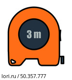 Icon Of Constriction Tape Measure. Editable Bold Outline With Color Fill Design. Vector Illustration. Стоковая иллюстрация, агентство Ingram Publishing / Фотобанк Лори