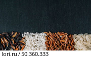 heaps assorted rice. Стоковое фото, агентство Ingram Publishing / Фотобанк Лори