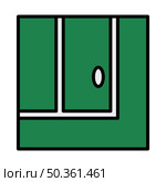 Tennis Replay Ball In Icon. Editable Bold Outline With Color Fill Design. Vector Illustration. Стоковая иллюстрация, агентство Ingram Publishing / Фотобанк Лори