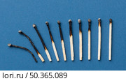 top view burnt matches arrangement. Стоковое фото, агентство Ingram Publishing / Фотобанк Лори