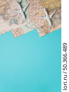 maps toy planes blue background. Стоковое фото, агентство Ingram Publishing / Фотобанк Лори