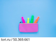 writing implements pen case. Стоковое фото, агентство Ingram Publishing / Фотобанк Лори
