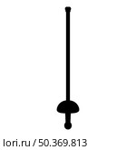 Rapier epee saber fencing sword old cold weaponry melee weapon for sport or duel silhouette icon black color vector illustration image flat style simple. Rapier epee saber fencing sword old cold weaponry melee weapon for sport or duel silhouette icon black color vector illustration image flat style. Стоковая иллюстрация, агентство Ingram Publishing / Фотобанк Лори