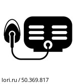 Nebulizer with mask icon black color vector illustration image flat style simple. Nebulizer with mask icon black color vector illustration image flat style. Стоковая иллюстрация, агентство Ingram Publishing / Фотобанк Лори