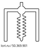 Installation for drilling rig symbol mining bore hole digger earth auger geodetic work contour outline line icon black color vector illustration image thin flat style simple. Installation for drilling rig symbol mining bore hole digger earth auger geodetic work contour outline line icon black color vector illustration image thin flat style. Стоковая иллюстрация, агентство Ingram Publishing / Фотобанк Лори