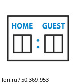 Baseball Scoreboard Icon. Editable Bold Outline With Color Fill Design. Vector Illustration. Стоковая иллюстрация, агентство Ingram Publishing / Фотобанк Лори