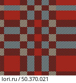 Glen Plaid textured seamless pattern. Checked fabric. Vector Illustration. . Стоковая иллюстрация, агентство Ingram Publishing / Фотобанк Лори