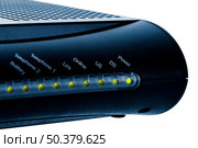 MTA cable modem - Internet and voice in only one equipment. Стоковое фото, агентство Ingram Publishing / Фотобанк Лори