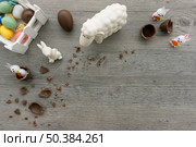 easter composition with sheep rabbits. Стоковое фото, агентство Ingram Publishing / Фотобанк Лори