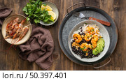 top view brazilian food plate. Стоковое фото, агентство Ingram Publishing / Фотобанк Лори