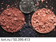top view eyeshadows make up 8. Стоковое фото, агентство Ingram Publishing / Фотобанк Лори
