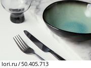 assortment elegant tableware table 3. Стоковое фото, агентство Ingram Publishing / Фотобанк Лори