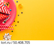 top view party still life 10. Стоковое фото, агентство Ingram Publishing / Фотобанк Лори
