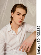 young man portrait 28. Стоковое фото, агентство Ingram Publishing / Фотобанк Лори