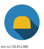 Hay Stack Icon. Flat Circle Stencil Design With Long Shadow. Vector Illustration. Стоковая иллюстрация, агентство Ingram Publishing / Фотобанк Лори