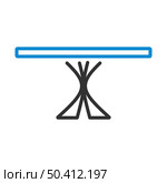 Dinner Table Icon. Editable Bold Outline With Color Fill Design. Vector Illustration. Стоковая иллюстрация, агентство Ingram Publishing / Фотобанк Лори