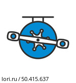 Icon Of Fishing Reel. Editable Bold Outline With Color Fill Design. Vector Illustration. Стоковая иллюстрация, агентство Ingram Publishing / Фотобанк Лори