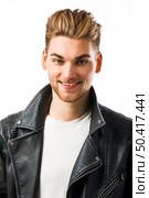 Studio portrait of a young fashion man . Стоковое фото, агентство Ingram Publishing / Фотобанк Лори