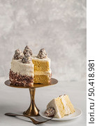 front view delicious cake concept 10. Стоковое фото, агентство Ingram Publishing / Фотобанк Лори