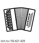 Accordion Icon. Bold outline design with editable stroke width. Vector Illustration. Стоковая иллюстрация, агентство Ingram Publishing / Фотобанк Лори
