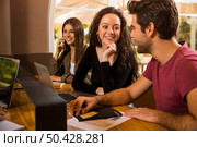 Students getting ready for final exams. Стоковое фото, агентство Ingram Publishing / Фотобанк Лори