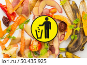 arrangement leftover wasted food peeled veggies symbol. Стоковое фото, агентство Ingram Publishing / Фотобанк Лори