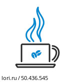 Smoking Cofee Cup Icon. Editable Bold Outline With Color Fill Design. Vector Illustration. Стоковая иллюстрация, агентство Ingram Publishing / Фотобанк Лори