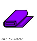 Tailor Cloth Roll Icon. Editable Bold Outline With Color Fill Design. Vector Illustration. Стоковая иллюстрация, агентство Ingram Publishing / Фотобанк Лори