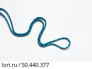 blue nautical rope thread top view. Стоковое фото, агентство Ingram Publishing / Фотобанк Лори