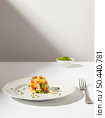 delicious salad bean plate front view. Стоковое фото, агентство Ingram Publishing / Фотобанк Лори