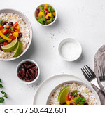 view delicious brazilian food with rice. Стоковое фото, агентство Ingram Publishing / Фотобанк Лори
