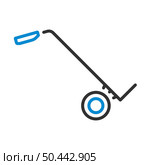 Warehouse Trolley Icon. Editable Bold Outline With Color Fill Design. Vector Illustration. Стоковая иллюстрация, агентство Ingram Publishing / Фотобанк Лори