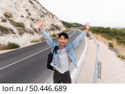 young man enjoying trip 7. Стоковое фото, агентство Ingram Publishing / Фотобанк Лори