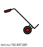 Warehouse Trolley Icon. Editable Bold Outline With Color Fill Design. Vector Illustration. Стоковая иллюстрация, агентство Ingram Publishing / Фотобанк Лори