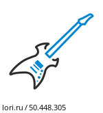 Electric Guitar Icon. Editable Bold Outline With Color Fill Design. Vector Illustration. Стоковая иллюстрация, агентство Ingram Publishing / Фотобанк Лори
