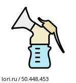 Breast Pump Icon. Editable Bold Outline With Color Fill Design. Vector Illustration. Стоковая иллюстрация, агентство Ingram Publishing / Фотобанк Лори