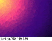 Abstract low polygonal gradient colorful mosaic pattern background and texture. Vibrant retro color backdrop. Vector illustration. Стоковая иллюстрация, агентство Ingram Publishing / Фотобанк Лори