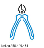 Side Cutters Icon. Editable Bold Outline With Color Fill Design. Vector Illustration. Стоковая иллюстрация, агентство Ingram Publishing / Фотобанк Лори