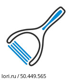 Vegetable Peeler Icon. Editable Bold Outline With Color Fill Design. Vector Illustration. Стоковая иллюстрация, агентство Ingram Publishing / Фотобанк Лори