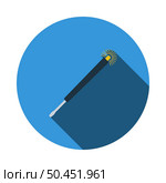 Electricity Test Screwdriver Icon. Flat Circle Stencil Design With Long Shadow. Vector Illustration. Стоковая иллюстрация, агентство Ingram Publishing / Фотобанк Лори