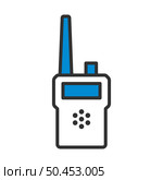 Portable Radio Icon. Editable Bold Outline With Color Fill Design. Vector Illustration. Стоковая иллюстрация, агентство Ingram Publishing / Фотобанк Лори