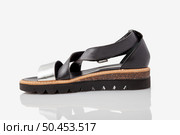 stylish, comfortable, women sandal on a white background. Стоковое фото, агентство Ingram Publishing / Фотобанк Лори