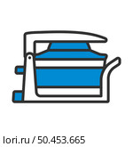 Electric Convection Oven Icon. Editable Bold Outline With Color Fill Design. Vector Illustration. Стоковая иллюстрация, агентство Ingram Publishing / Фотобанк Лори