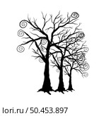 Happy halloween theme tree element. Vector illustration. Стоковая иллюстрация, агентство Ingram Publishing / Фотобанк Лори